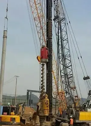Hydraulic Rotary Drilling Head on construction sites
